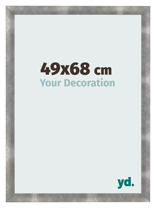 Cadre Photo 49x68cm Metal Vintage MDF Pisa De Face Mesure | Yourdecoration.fr