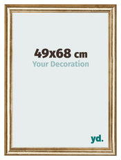 Cadre Photo 49x68cm Or Antique MDF Lazio De Face Mesure | Yourdecoration.fr