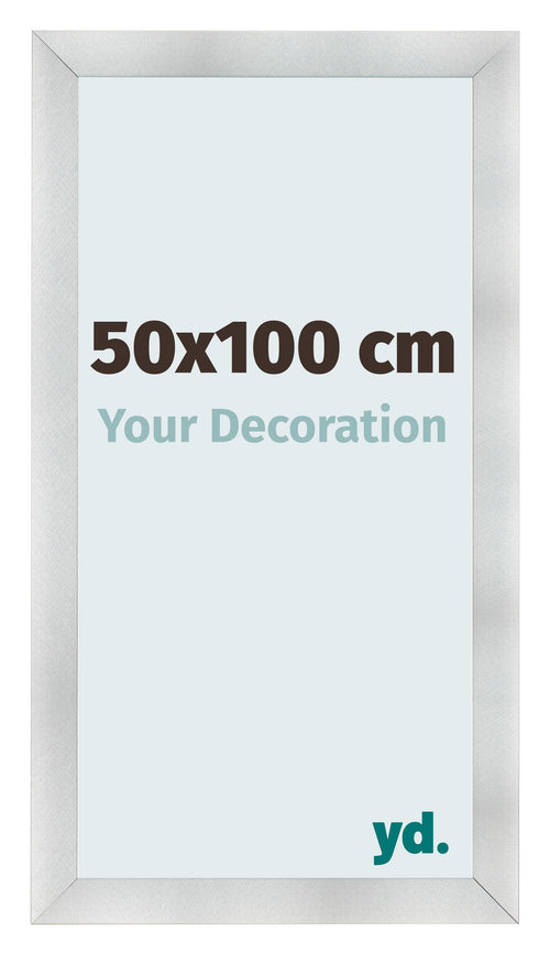 Cadre Photo 50x100cm Aluminium Brosse MDF Pisa De Face Mesure | Yourdecoration.fr