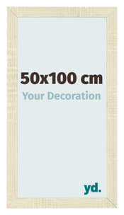 Cadre Photo 50x100cm Chene Sonoma MDF Pisa De Face Mesure | Yourdecoration.fr