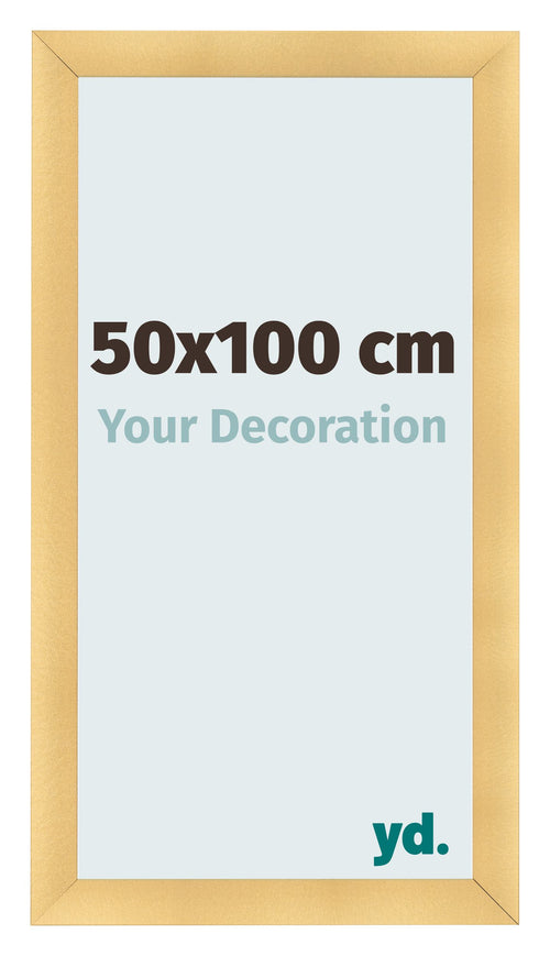 Cadre Photo 50x100cm Or Vintage MDF Pisa De Face Mesure | Yourdecoration.fr