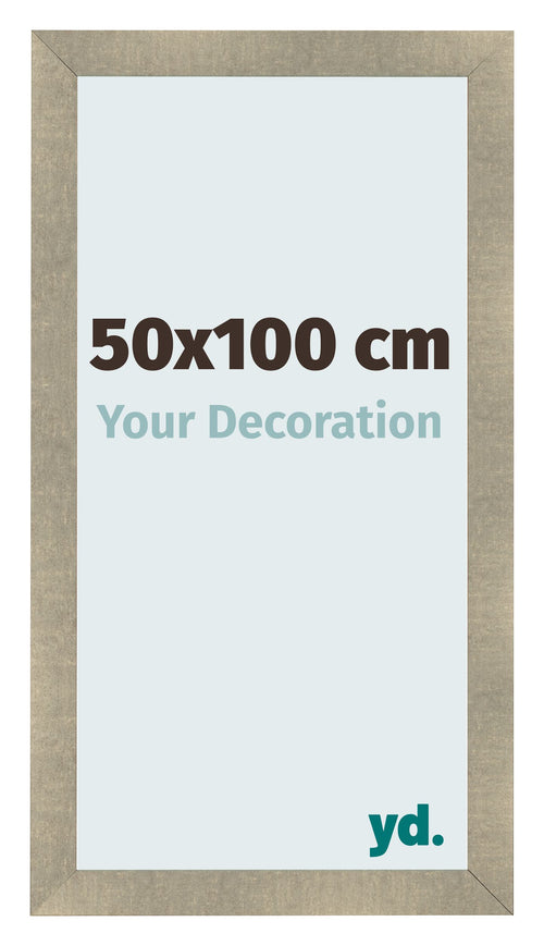 Cadre Photo 50x100cm Or Vintage MDF Pisa De Face Mesure | Yourdecoration.fr