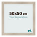 Cadre Photo 50x50cm Chene Rustique MDF Pisa De Face Mesure | Yourdecoration.fr