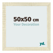 Cadre Photo 50x50cm Chene Sonoma MDF Pisa De Face Mesure | Yourdecoration.fr