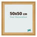 Cadre Photo 50x50cm De Pin Grain de Bois MDF Lazio De Face Mesure | Yourdecoration.fr