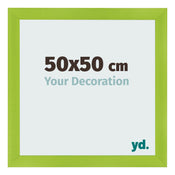 Cadre Photo 50x50cm Vert MDF Pisa De Face Mesure | Yourdecoration.fr