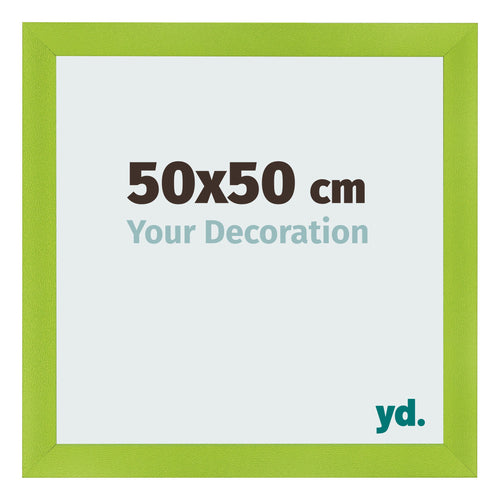 Cadre Photo 50x50cm Vert MDF Pisa De Face Mesure | Yourdecoration.fr