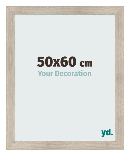 Cadre Photo 50x60cm Chene Rustique MDF Pisa De Face Mesure | Yourdecoration.fr
