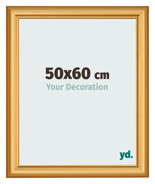 Cadre Photo 50x60cm Or Mat MDF Lazio De Face Mesure | Yourdecoration.fr