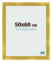 Cadre Photo 50x60cm Or Vintage MDF Pisa De Face Mesure | Yourdecoration.fr