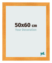 Cadre Photo 50x60cm Orange MDF Pisa De Face Mesure | Yourdecoration.fr