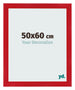 Cadre Photo 50x60cm Rouge MDF Pisa De Face Mesure | Yourdecoration.fr