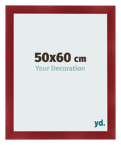 Cadre Photo 50x60cm Vin Rouge Patine MDF Pisa De Face Mesure | Yourdecoration.fr