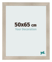 Cadre Photo 50x65cm Chene Rustique MDF Pisa De Face Mesure | Yourdecoration.fr