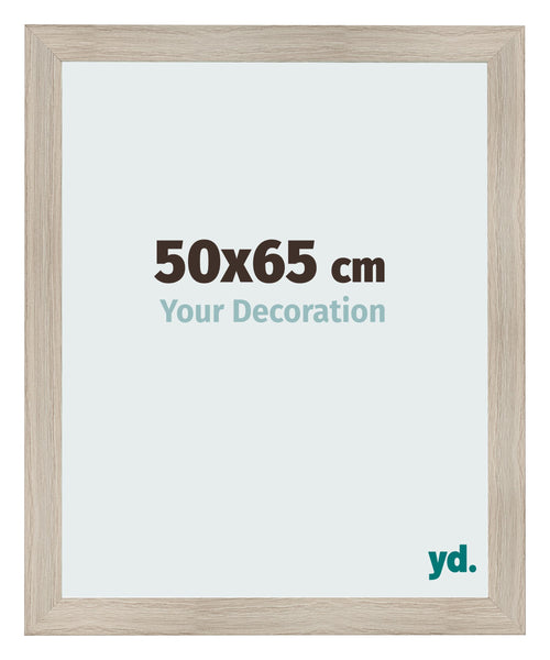 Cadre Photo 50x65cm Chene Rustique MDF Pisa De Face Mesure | Yourdecoration.fr