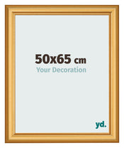 Cadre Photo 50x65cm Or Mat MDF Lazio De Face Mesure | Yourdecoration.fr