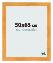 Cadre Photo 50x65cm Orange MDF Pisa De Face Mesure | Yourdecoration.fr