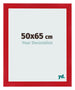 Cadre Photo 50x65cm Rouge MDF Pisa De Face Mesure | Yourdecoration.fr