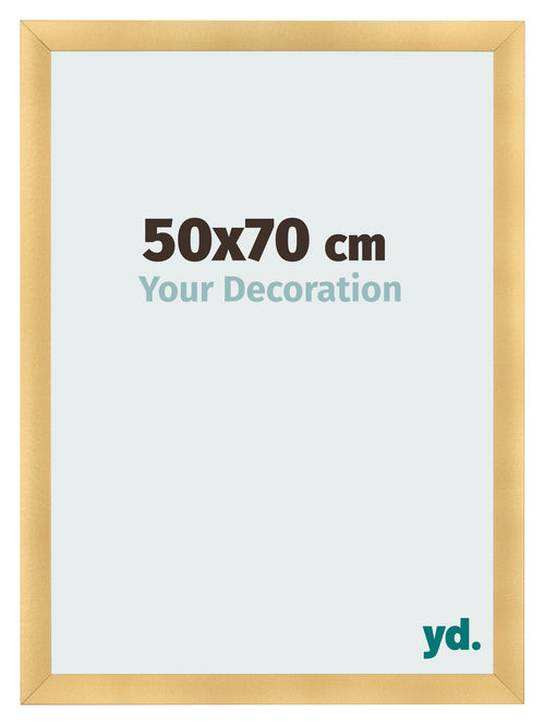 Cadre Photo 50x70cm Or Vintage MDF Pisa De Face Mesure | Yourdecoration.fr