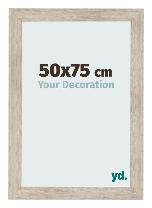 Cadre Photo 50x75cm Chene Rustique MDF Pisa De Face Mesure | Yourdecoration.fr
