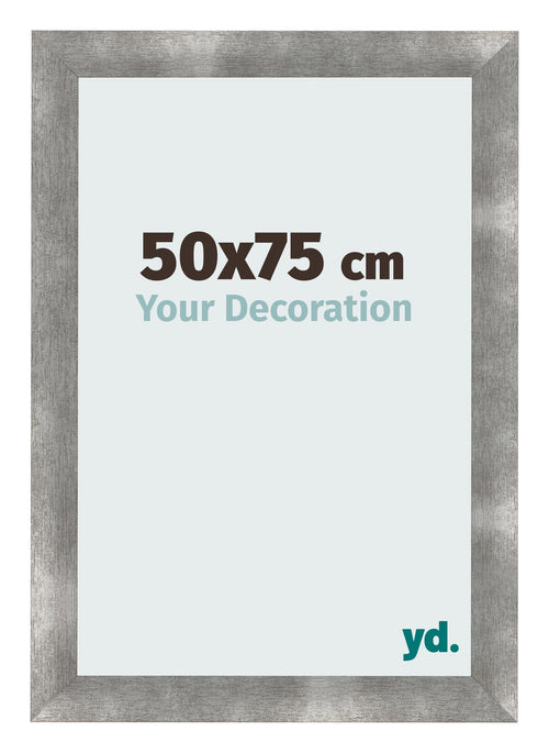 Cadre Photo 50x75cm Metal Vintage MDF Pisa De Face Mesure | Yourdecoration.fr