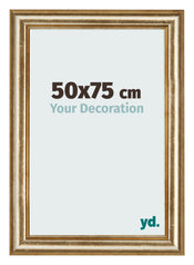 Cadre Photo 50x75cm Or Antique MDF Lazio De Face Mesure | Yourdecoration.fr