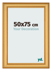 Cadre Photo 50x75cm Or Mat MDF Lazio De Face Mesure | Yourdecoration.fr