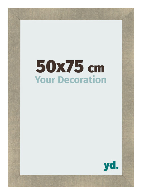 Cadre Photo 50x75cm Or Vintage MDF Pisa De Face Mesure | Yourdecoration.fr