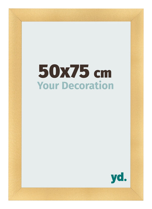 Cadre Photo 50x75cm Or Vintage MDF Pisa De Face Mesure | Yourdecoration.fr