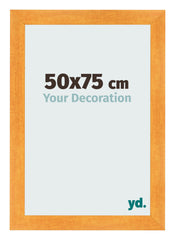 Cadre Photo 50x75cm Orange MDF Pisa De Face Mesure | Yourdecoration.fr