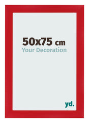 Cadre Photo 50x75cm Rouge MDF Pisa De Face Mesure | Yourdecoration.fr