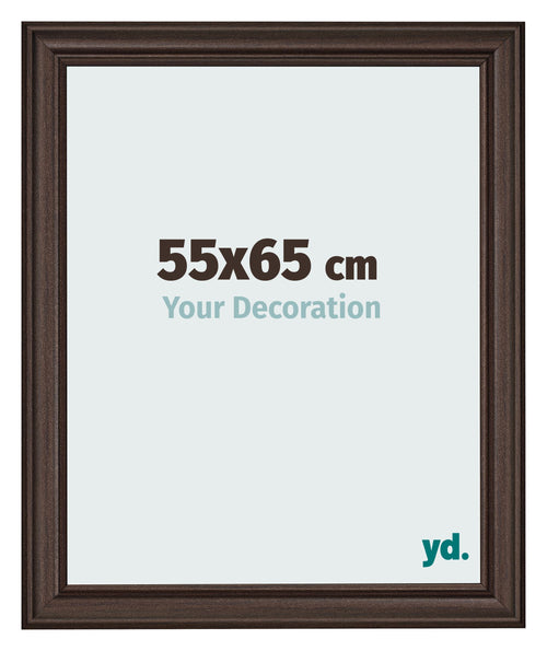 Cadre Photo 55x65cm Chene Fonce MDF Lazio De Face Mesure | Yourdecoration.fr