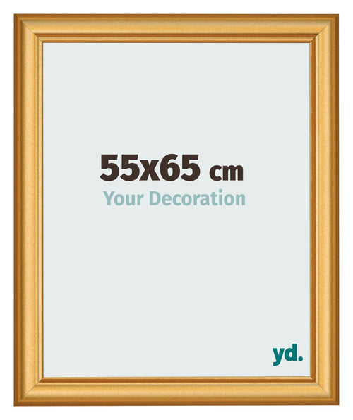 Cadre Photo 55x65cm Or Mat MDF Lazio De Face Mesure | Yourdecoration.fr