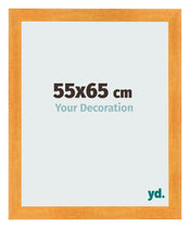 Cadre Photo 55x65cm Orange MDF Pisa De Face Mesure | Yourdecoration.fr