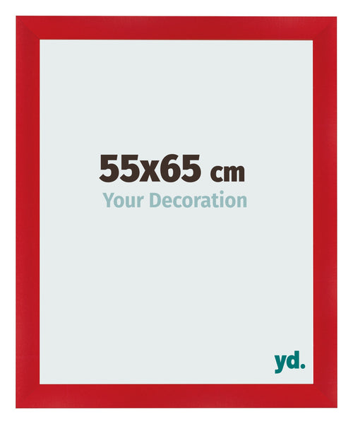 Cadre Photo 55x65cm Rouge MDF Pisa De Face Mesure | Yourdecoration.fr