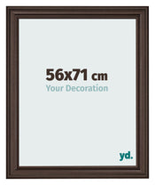 Cadre Photo 56x71cm Chene Fonce MDF Lazio De Face Mesure | Yourdecoration.fr