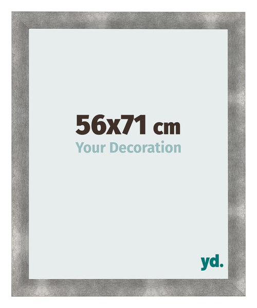 Cadre Photo 56x71cm Metal Vintage MDF Pisa De Face Mesure | Yourdecoration.fr