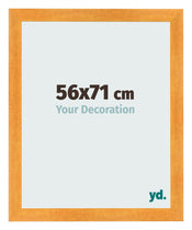 Cadre Photo 56x71cm Orange MDF Pisa De Face Mesure | Yourdecoration.fr