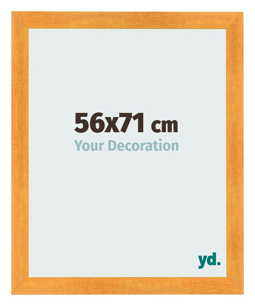 Cadre Photo 56x71cm Orange MDF Pisa De Face Mesure | Yourdecoration.fr