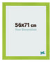 Cadre Photo 56x71cm Vert MDF Pisa De Face Mesure | Yourdecoration.fr
