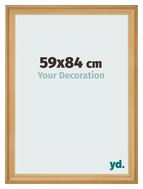 Cadre Photo 59x84cm De Pin Grain de Bois MDF Lazio De Face Mesure | Yourdecoration.fr