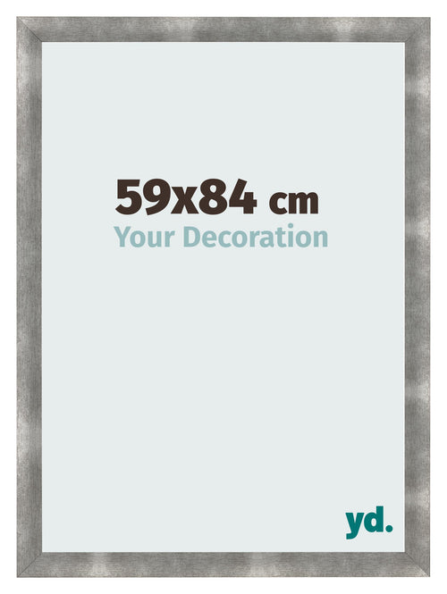 Cadre Photo 59x84cm Metal Vintage MDF Pisa De Face Mesure | Yourdecoration.fr