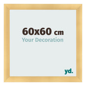 Cadre Photo 60x60cm Or Vintage MDF Pisa De Face Mesure | Yourdecoration.fr