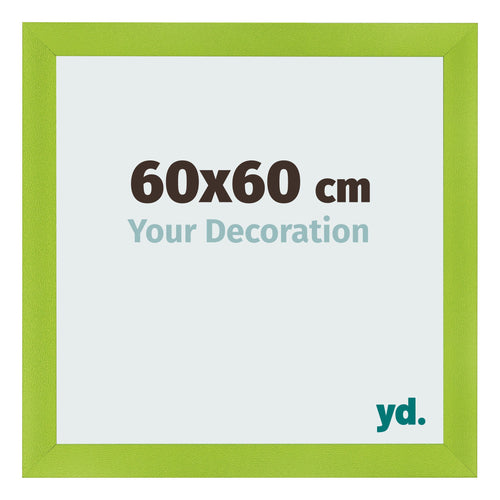 Cadre Photo 60x60cm Vert MDF Pisa De Face Mesure | Yourdecoration.fr