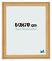 Cadre Photo 60x70cm De Pin Grain de Bois MDF Lazio De Face Mesure | Yourdecoration.fr