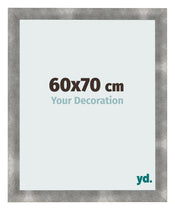 Cadre Photo 60x70cm Metal Vintage MDF Pisa De Face Mesure | Yourdecoration.fr