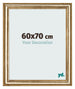 Cadre Photo 60x70cm Or Antique MDF Lazio De Face Mesure | Yourdecoration.fr