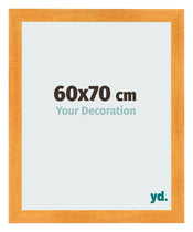 Cadre Photo 60x70cm Orange MDF Pisa De Face Mesure | Yourdecoration.fr