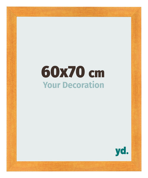 Cadre Photo 60x70cm Orange MDF Pisa De Face Mesure | Yourdecoration.fr