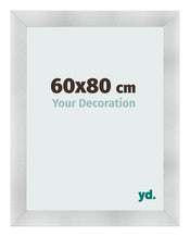 Cadre Photo 60x80cm Aluminium Brosse MDF Pisa De Face Mesure | Yourdecoration.fr